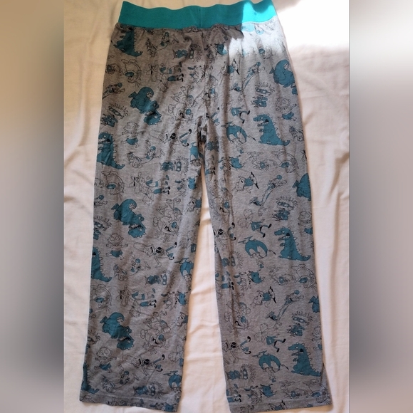 Vintage Nickelodeon 90s Cartoon Characters Pajama Pants Adult Size XL - Picture 6 of 7